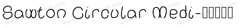 Sawton Circular Medi字体转换